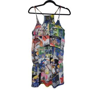Bershka Mini Pop Art Dress Size M Vibrant Colorful Art To Wear Fashion Statement